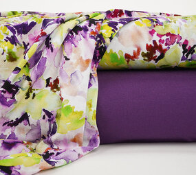 Viscose Jersey Flowers Greetje Multi-1