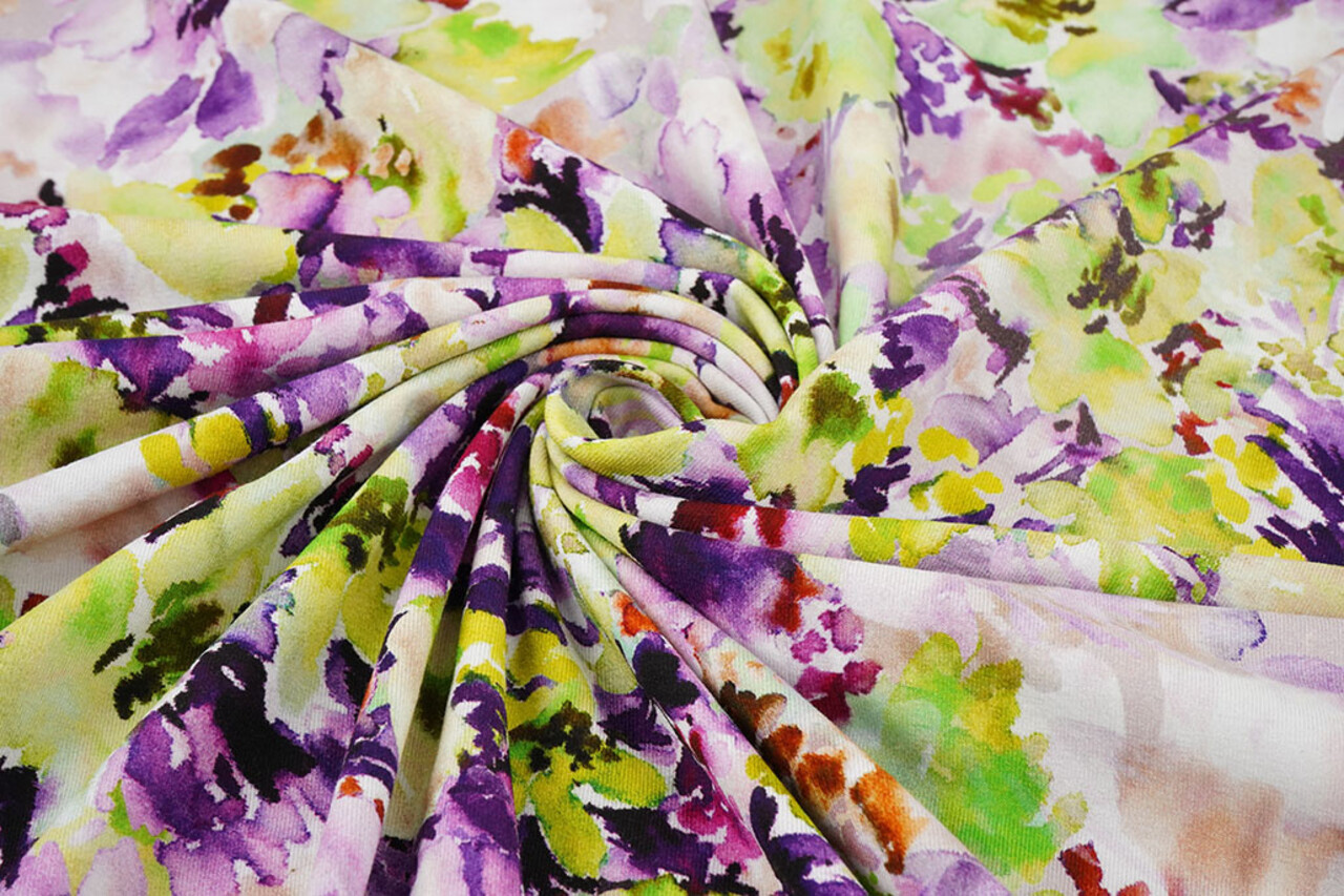 Viscose Jersey Bloemen Greetje Multi-1