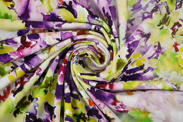 Viscose Jersey Flowers Greetje Multi-1