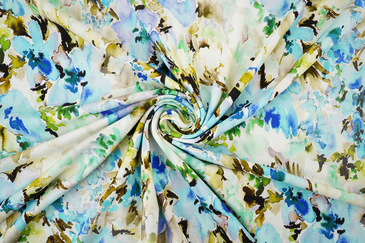 Viscose Jersey Bloemen Greetje Multi-2