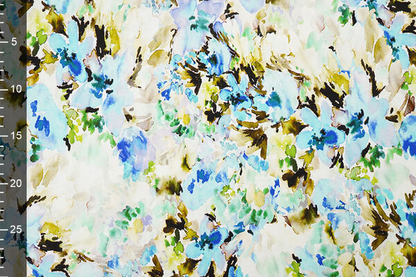 Jersey Viscose Fleurs Greetje Multicolore-2
