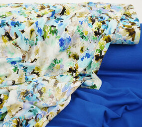 Viscose Jersey Flowers Greetje Multi-2