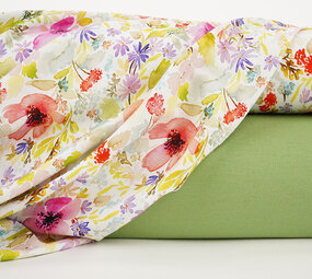 Viskose Jersey Blumen Merle