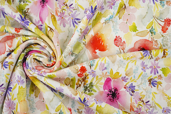 Viscose Jersey Flowers Merle