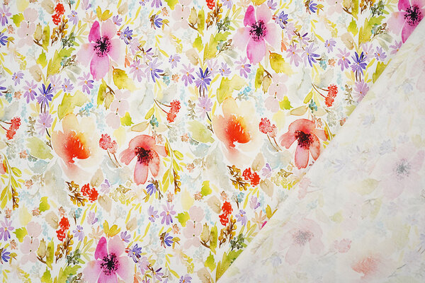 Viscose Jersey Flowers Merle