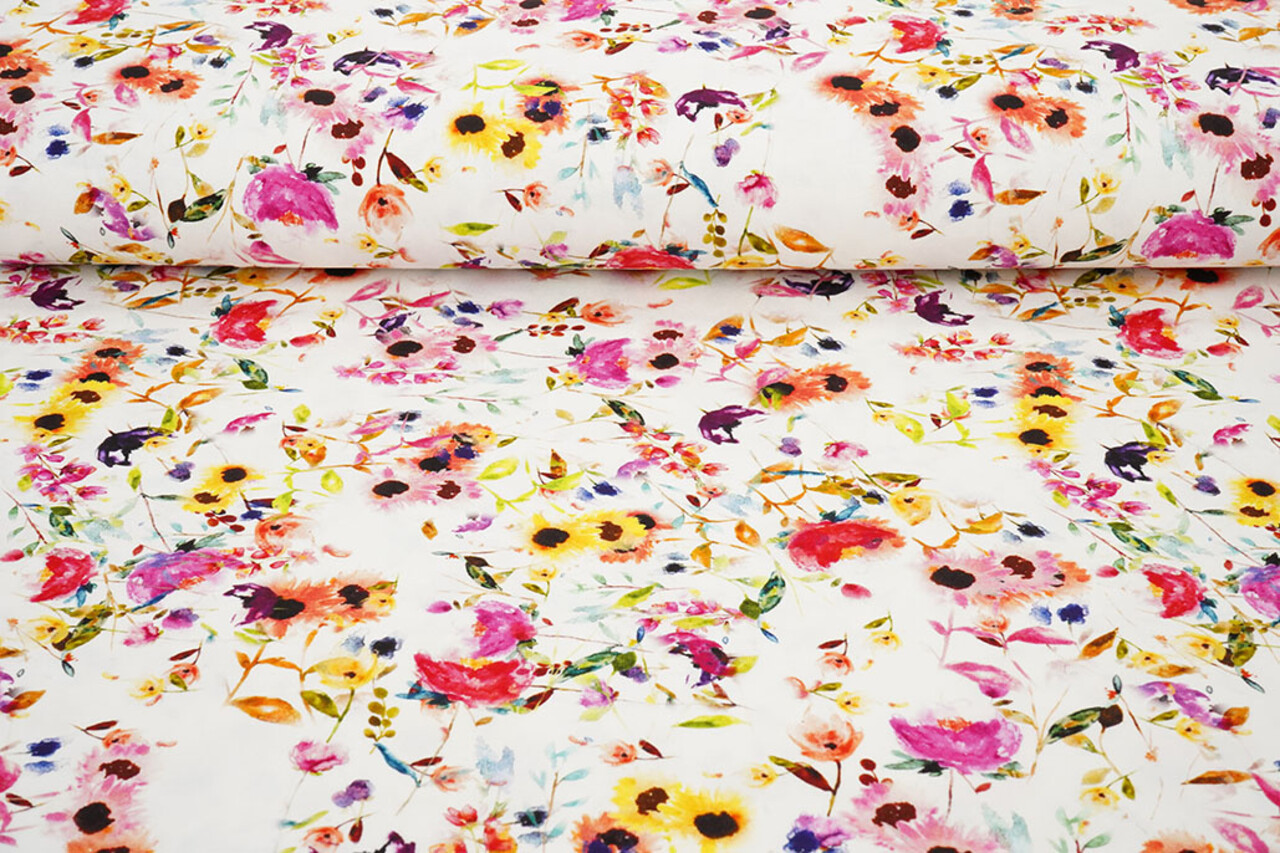 Viscose Jersey Bloemen Nancy