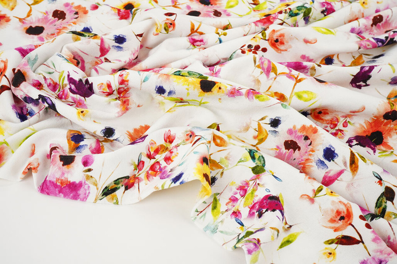 Viscose Jersey Flowers Nancy