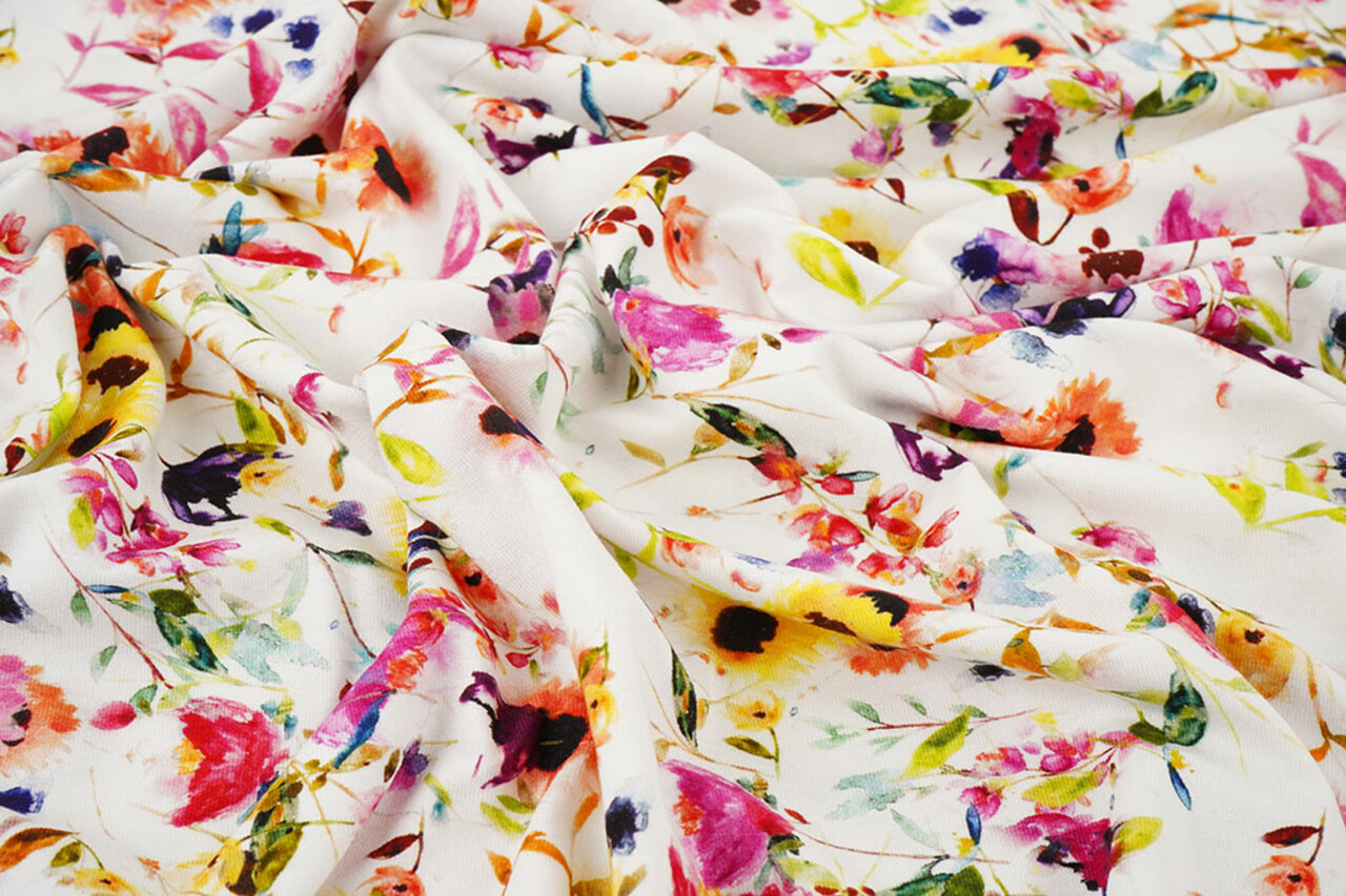 Viscose Jersey Flowers Nancy