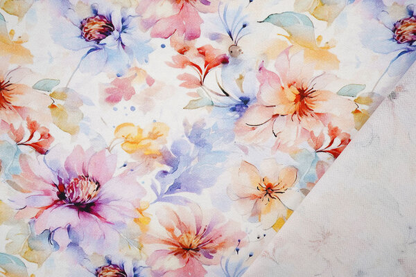 Viskose Crepe Jersey Blumen Tamara