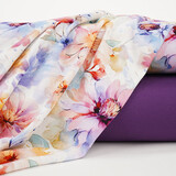 Viscose Crepe Jersey Flowers Tamara