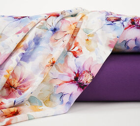 Viscose Crepe Jersey Flowers Tamara