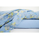 Coton Brodé Fleurs Nola Bleu Jean