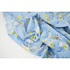 Cotone Ricamato Fiori Nola Blu Denim Cotone Ricamato Fiori Nola Blu Denim
