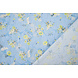 Coton Brodé Fleurs Nola Bleu Jean