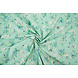 Cotone Ricamato Fiori Nola Verde Menta Cotone Ricamato Fiori Nola Verde Menta