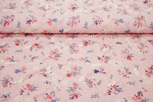 Embroidered Cotton Flowers Nola Pink