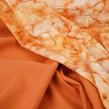 Di Cotone Jacquard Voile Arancione