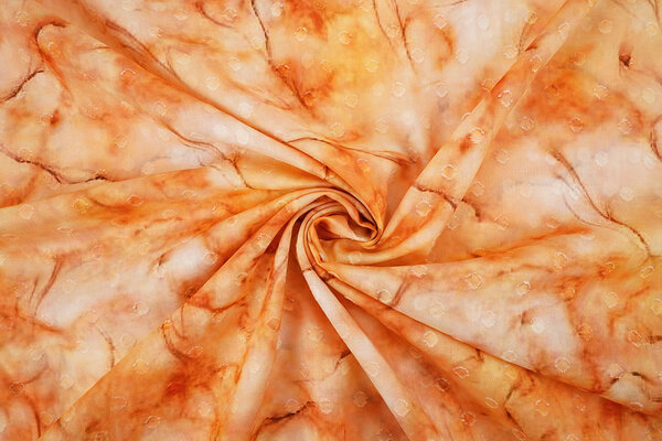 Algodón Jacquard Voile Naranja Algodón Jacquard Voile Naranja