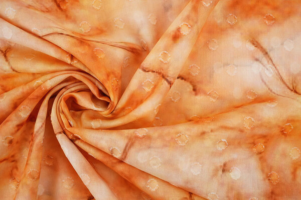 Baumwolle Jacquard Voile Orange