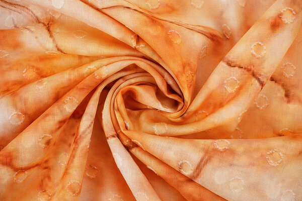 Cotton Jacquard Voile Orange
