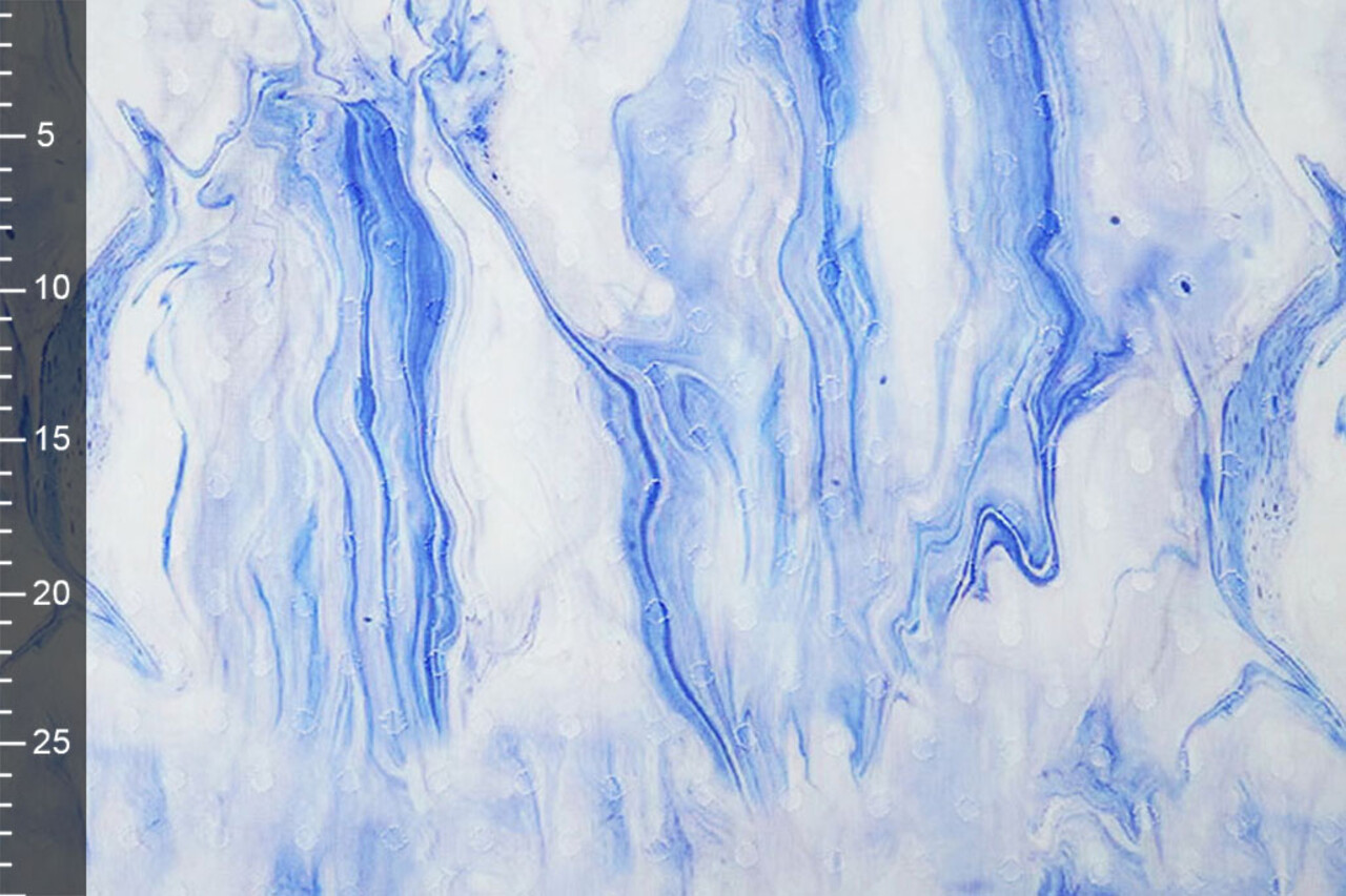 Cotton Jacquard Voile Blue