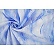 Katoenen Jacquard Voile Blauw