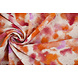 Broderie Katoen Tie Dye Oranje Roze