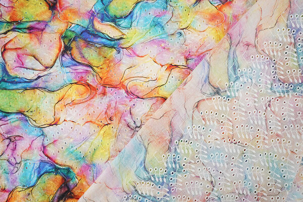 Embroidery Cotton Watercolor Pink Embroidery Cotton Watercolor Pink