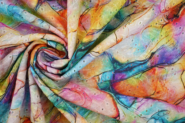 Stickerei Baumwolle Aquarell Rosa Stickerei Baumwolle Aquarell Rosa