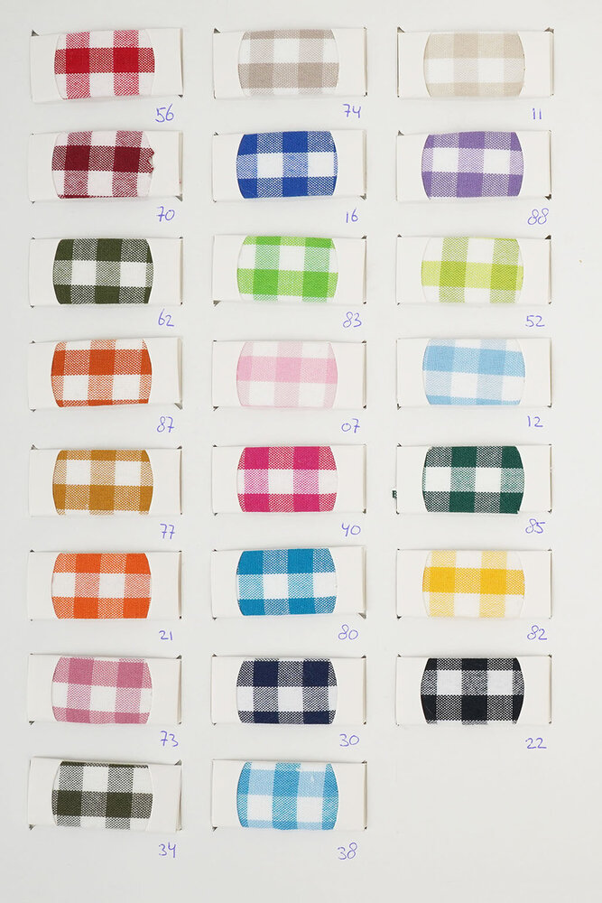 Samplecard Gingham Check 8 mm