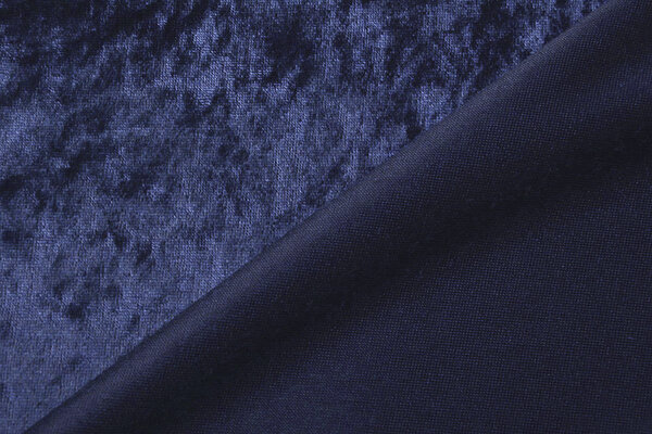 Velours de Panne Navy Blue