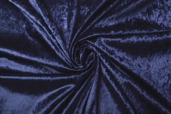 Pannesamt Stoff Marineblau