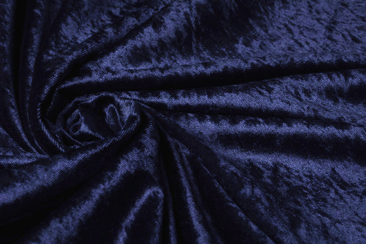 Velours de Panne Navy Blue