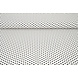 Fine Crêpe Dots White - Black