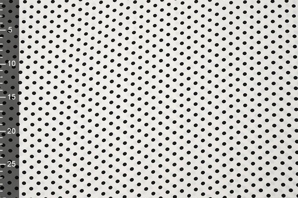 Fin Crêpe Pois Blanc - Noir