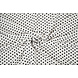Fine Crêpe Dots White - Black