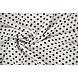 Fine Crêpe Dots White - Black