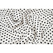 Fine Crêpe Dots White - Black