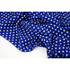 Fine Crêpe Dots Cobalt Blue - White