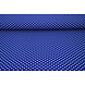 Fine Crêpe Dots Cobalt Blue - White