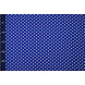 Fine Crêpe Dots Cobalt Blue - White