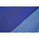 Fine Crêpe Pois Blu Cobalto - Bianco Fine Crêpe Pois Blu Cobalto - Bianco