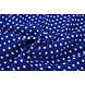 Fine Crêpe Pois Blu Cobalto - Bianco Fine Crêpe Pois Blu Cobalto - Bianco