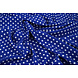 Fine Crêpe Dots Cobalt Blue - White