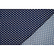 Fine Crêpe Pois Blu Navy - Bianco Fine Crêpe Pois Blu Navy - Bianco