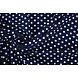 Fine Crêpe Pois Blu Navy - Bianco Fine Crêpe Pois Blu Navy - Bianco