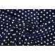 Fine Crêpe Dots Navy - White Fine Crêpe Dots Navy - White