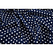 Fin Crêpe Pois Marine - Blanc Fin Crêpe Pois Marine - Blanc