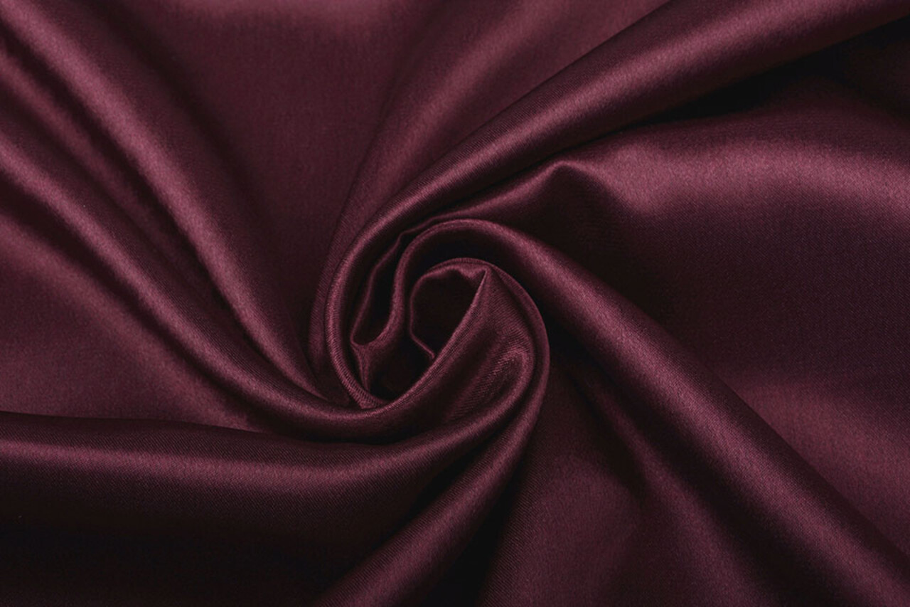 Crêpe Satin Bordeaux