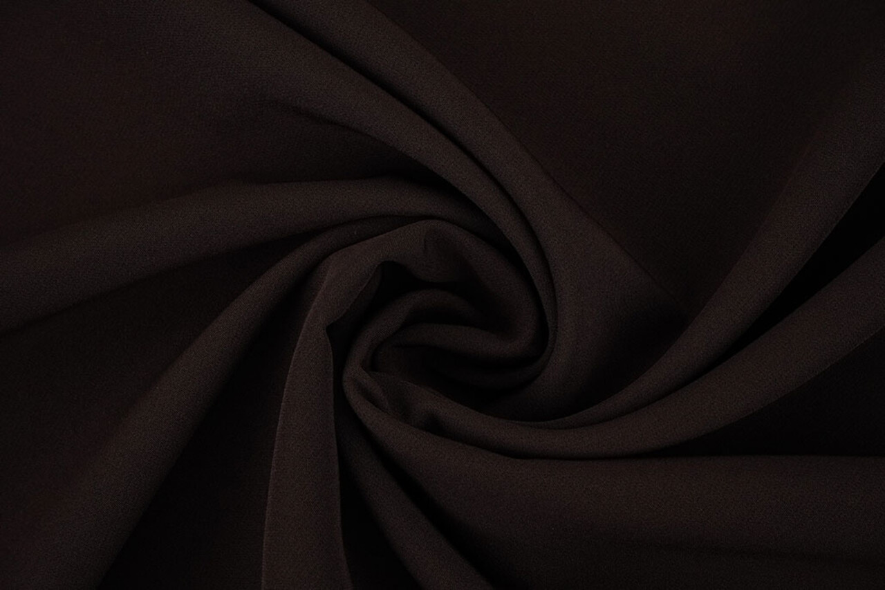 Crepe Stretch Dunkelbraun